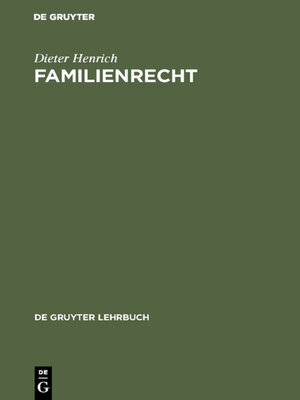 cover image of Familienrecht